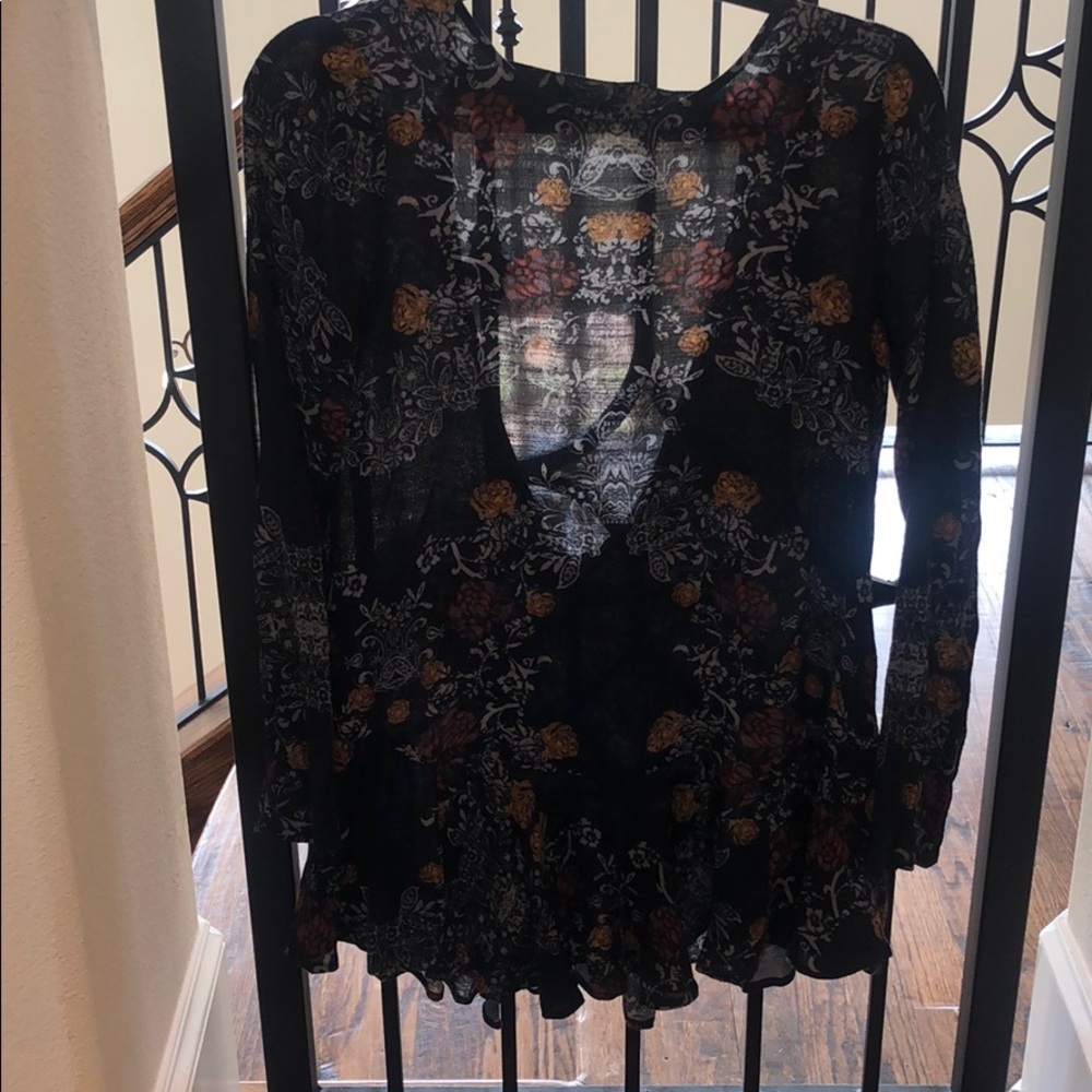 Free People Floral Tunic